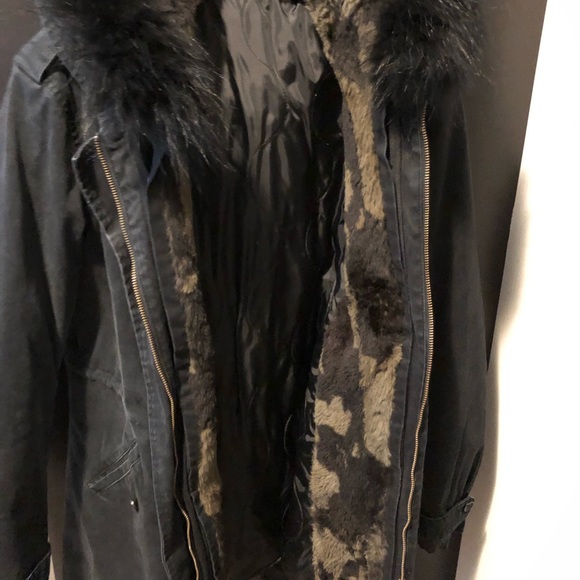 Parka with Flur Inner lining Coat Winter Parkas - Picture 6 of 6
